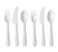Children Kids Baby Toddler Cream Cutlery Set Kalas Replacements Colour Choice 6pcs Fork Knife Spoon BPA Free 6pcs