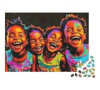 Children Laughing Joy Year in Pictures 1000 Piece with High Definition Print Jigsaw Puzzles As An Ultra Difficult Puzzle for Travel Jigsaw Puzzle 70x50cm/1000pcs
