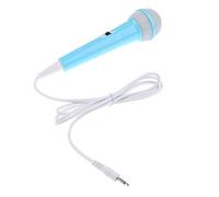 Children Learn Educational Toy Microphone with 3.5mm Plug, Lightweight, Blue, as described