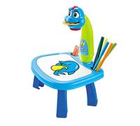 Children Learning Desk Projector Art Drawing Board Tracing Painting Table Toy Early Educational with 6 Slides 36 Projection Patterns 12 Pens Book Eraser for Boys Girls Over 3 Year Old
