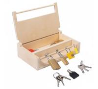 Children Learning Lock Set Toy Box Puzzle With Wood And For Hand Eye Coordination And Patience Training Suitable for preschool centers home education quiet time play
