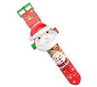 Children Light Projection Watch - 3D Santa Claus Digital Watch, Educational Light Up Feature for Boy, Waterproof Cartoon Kids Watches, Fun Learning and Time Telling Toy, Interactive Projection Watches