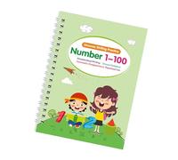 Children Magical Grooved Handwriting Practice Workbook Letter Number Art Drawing Mathematical Operations Book English Handwriting for Kids