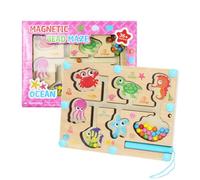 Children Magnetic Pen Moving Ball Game, Color Sorting Counting Board Training Educational Toys