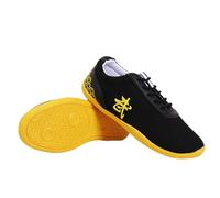 Children Martial Arts Kung Fu Boxing Shoes Canvas Non Slip Lightweight Unisex Adult Kids Tai Chi Taekwondo Training Shoes(Size:37(22cm),Color:Black)