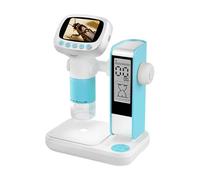 Children Microscope 1000X Magnification 2Inch Color Display Screen Easy Focuses for Nature Observation and Discovery Photo and Video Microscope