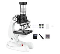 Children Microscope - Mini Monocular Lab Microscopes, Science Discovery Kit, Metal Starter Set, Student Learning Tool | Metal Microscope Set for Kids Beginner Experiments for Classroom Home Use