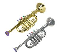 Children Music Horn - Preschool Learning Toy, Lightweight Simulation Trumpet, Four Tone Sound Instrument, Rhythm Practice Prop | Music Horn Fun Sound Explorer For Kids Beginner Playtime Activities