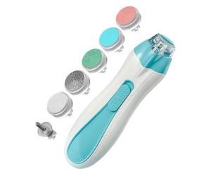 Children Nail Grinder Kit - Quiet Motor Polishing Tool, Rounded Edge Filing Heads, Soft Touch Handheld Design, Secure Fingertip Protection Build | Pediatric Nail Trimming Solution for Boys Girls Babys