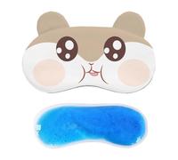 Children Nap Eye Costume - Warm Heat Compress Feature, Cute Fabric Pattern, Ice Gel Pack Included, Blackout Lining | for Autumn Winter Warm Night, Bedroom Dark Sleep Aid, Calm Plane Tour Use