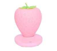 Children Night Light Cartoon Strawberry Light Color Changing Bedside Lamp with Touch Switch Rosy, Home Decor