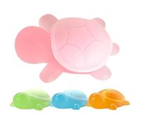 Children Oil Soap - Turtle Shape Natural Bath Soap, Kids Cleaning Bar | 4 Piece Gentle Washing Soaps for Hands Face Bath, Travel Kindergarten Hygiene Care for Girls Boys, Mild Skin Friendly Cleanser
