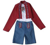 Children Oktoberfest Costume for Kids Boys Plaid Lederhosen Bavarian Germany Halloween Costumes Dirndl Dresses Summer Sundress