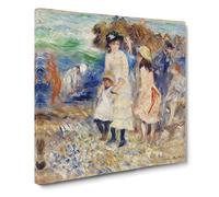 Children On The Seashore by Pierre Auguste Renoir Canvas Print 20x20 Inch