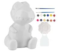 Children Paint Your Own Lamp - Creative Lamps Craft Kit, Craft Set, Cat and Dinosaur Design with Warm Light, Painting Activity for Children from 4 Years, Drawing Supplies for Fun D