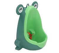 Children Pee Training Urinal, Kids Toilet Potty Training Wall Mounted Urinal with Animal Shape Design, for Boys (Green