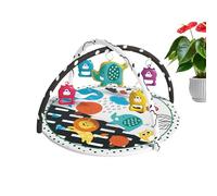 Children Play Mat- Kids Toy Rug, City Playmat | Educational Toy Activity Carpet, Multi-Functional Tummy Time and Active Gym, Large Floor Play Mat with 5 Removable Toys for Room Home Apartment