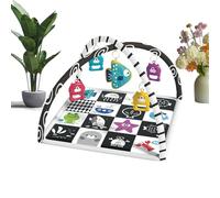 Children Play Mat- Kids Toy Rug, City Playmat | Educational Toy Activity Carpet, Multi-Functional Tummy Time and Active Gym, Large Floor Play Mat with 5 Removable Toys for Room Home Apartment