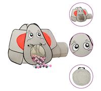 Children Play Tent Elephant Grey 170T Polyester 174x86x101cm +250 Balls Play Set