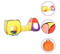 Children Play Tent Multicolour Polyester Steel PE 255x80x100cm XL with 250 Balls