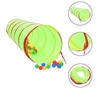 Children Play Tunnel Green 175 cm Polyester Berkfield Home Green One Size