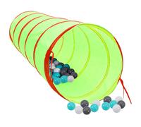 Children Play Tunnel with 250 Balls 175 cm Polyester Multi Colours vidaXL