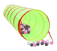 Children Play Tunnel with 250 Balls 175 cm Polyester Multi Colours vidaXL
