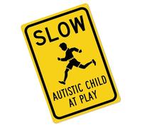 Children Playing Sign, Rustproof, Highly Visible, Reflective in All Weathers, Sign "Children Slow Down" for Roads, Lawn, Neighbourhoods, International Warning Symbols, Schools, Par
