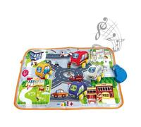 Children Playmat Carpet - Battery Powered Musical, Early Learning Traffic, Stable Road Game Mat, Interactive Floor Rug | Educational Activity Carpet For Girls Boys Bedroom Nursery Playroom Decoration