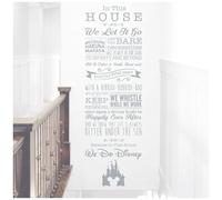 Children Playroom Bedroom Disney Inspired Wall Sticker - We Do Disney - Tinkerbell, Toy Story, Little Mermaid, Jungle Book ... [XLarge] [Silver]
