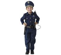 Children Police Costume For Boys - Includes Shirt, Pants, Hat,