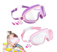 Children Pool Goggles - Waterproof Swim Eyewear, Anti Fog Lens Design, Flexible Seal Frame, Adjustable Head Strap, Clear Underwater Visibility Accessory | Swimming Equipment for Kids Diving Beach Summ