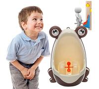 Children Potty Toilet Frog Toilet Targets for Boys, Kids Urinal Baby Pee Trainer Bathroom Accessories with Whirling Target, Easy to Clean Splash-Proof Wall Mounted Pee Training Cup with Large Capacity