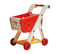 Children Pretend Play Baby Shopping Cart Push Cart For Kids Supermarket Trolley Pretend Market Toy Social Skills Development Shopping Toy