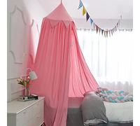 Children Princess Bed Canopy Kids Play Tent Crib Curtain for Girls Boys,Round Dome Over Bed Canopy Hanging Mosquito Net Nursery Room Decorations,Reading Nook Bedroom Bed Decoration Color D 65x270cm