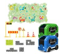 Children Puzzle Car Track Jigsaw Puzzle Race Track Car Set