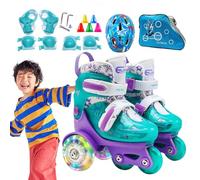 Children Roller Skates - Kids Trainers, Sport Skates | Triple Support Skating System, Adjustable Fit for Growing Feet, Great for Developing Motor Skills and Balance on Playground or Gym Surfaces