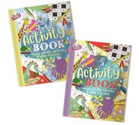 Children’s Activity Book A4 - Colouring Mazes Puzzles Word Search Dot to Dot Games for Kids - Educational Learning Workbook for Travel Holiday Home - Fun Brain Activities Book