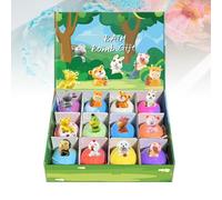 Children’s Bath Balls with Surprise Toys | 6/12-Piece Natural Sea Salt Bubble Bath Set w/Floating Animal Figures | Skin-Friendly Spa Kit for Toddlers, No Bath Stains (Zoo Animal 12pc)
