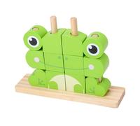 Children ' s Color Recognition Puzzle Sorting Matching Shape Portable Animal Face Sorting Toy with Bright Colors Pattern Matching Shape Game