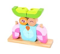 Children ' s Color Recognition Puzzle Sorting Matching Shape Portable Animal Face Sorting Toy with Bright Colors Pattern Matching Shape Game