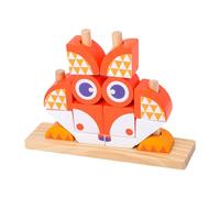Children ' s Color Recognition Puzzle Sorting Matching Shape Portable Animal Face Sorting Toy with Bright Colors Pattern Matching Shape Game