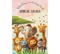 Children’s coloring book: African savana