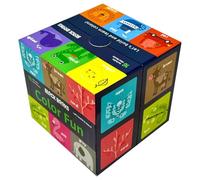 Children’s Colour Fun Learning 16 Mini Books Collection Box Cube - Educational Board Books for Toddlers, Early Learning Colours, Animals & Objects