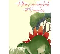 Children’s colouring book cute dinosaur