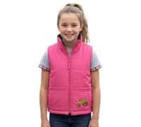 Children’s Country Life Gilet Embroidered Tractor Pony Pheasant Bodywarmer