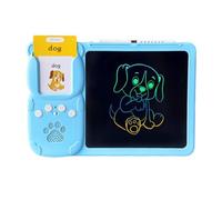 Children s Early Education Multi-functional Two-in-One LCD Graffiti Card Machine Handwriting Board with Talking FlashCards Charging Cable 255 Cards and Instruction Manual for Indep
