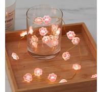 Children’s Fairy String Lights, Cute Fairy Lights 2M 20 LED Fairy Lights Battery Operated, Waterproof Flower Garland Lights for Indoor Outdoor Spring Garden Bedroom Wedding Party Decoration (Cat, 2M)