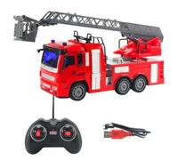 Children’s Fire Truck Model - Mini Vehicle Set, Functional Toy Cars | Realistic Walking Action Construction Trucks, Educational Play At School, Home, Park, Kindergarten,