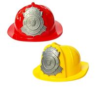 Children’s Firefighter Helmet - Fireman Hat for Kids Roleplay & Christmas Gifts - Fun Dressing-Up Toy, Encourages Imaginative Play - Assorted Colors, One Size Fits Most Kids (2)